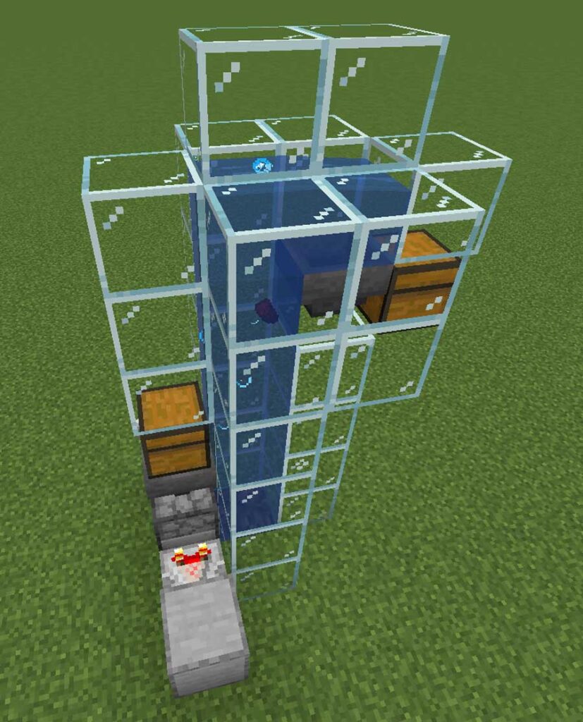 水流式アイテムエレベーターの完成図